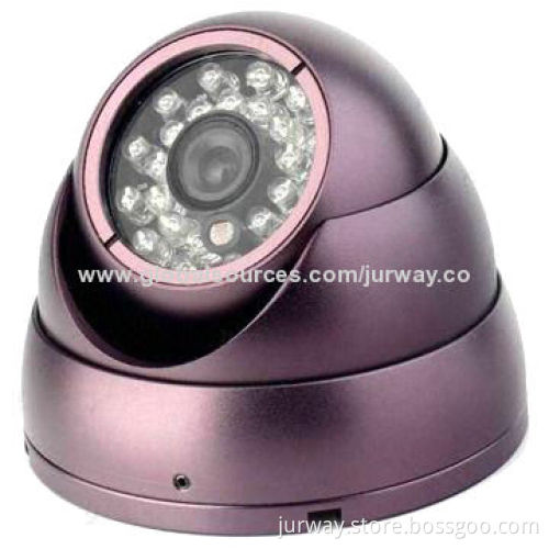 1/3-inch HDIS IR Dome Camera, 800TVL, 25M IR Distance, 24-piece LED with IR-cut